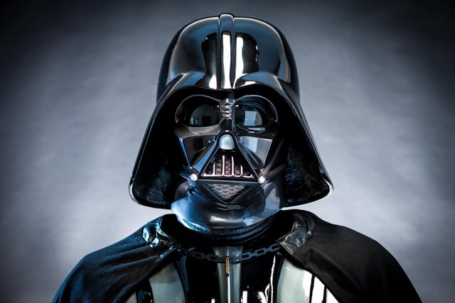 The raspy-voiced baddie from Star Wars is often seen around Halloween. Wait, shouldn't he be on the Death Star?