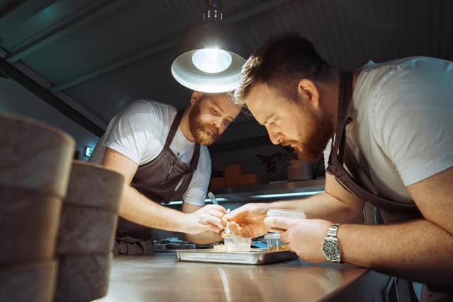 Cal Byerley & Ian Waller in the Pine kitchen. Credit: Joe Taylor Photography