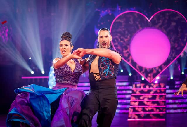 Kym Marsh and Graziano Di Prima during the live show of Strictly Come Dancing on BBC1