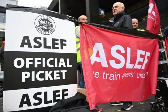 Northern Rail offers May train strike advice ahead of two weeks of industrial action in England (Photo by JUSTIN TALLIS/AFP via Getty Images)