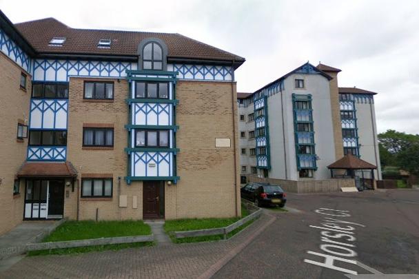The average property of a house on Horsley Court near Kenton is £50,590.