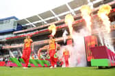 Birmingham Phoenix walk out onto the pitch for a match in The Hundred