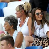 Charlotte Trippier, wife to England's Kieran Trippier in the stands before the FIFA World Cup Group G match at Kaliningrad Stadium.