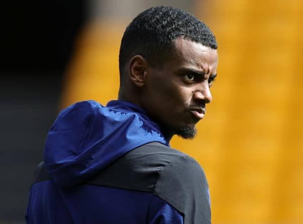 Alexander Isak of Newcastle United looks on prior to the Premier League match between Wolverhampton Wanderers and Newcastle United at Molineux on August 28, 2022 in Wolverhampton, England. (Photo by David Rogers/Getty Images)