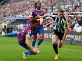 Newcastle United's Elliot Anderson drives forward.