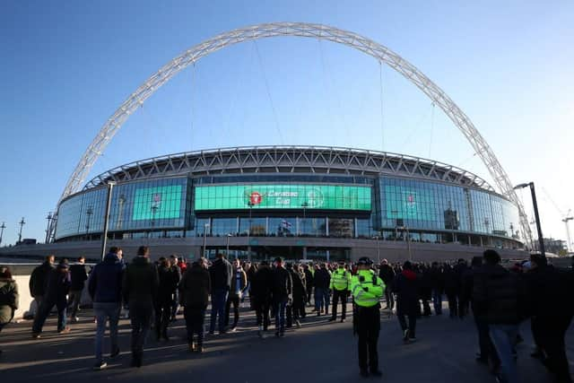 Newcastle United face Manchester United at Wembley Stadium on Sunday (Photo by Catherine Ivill/Getty Images)