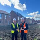 John N Dunn Group's North East managing director Lee Haddock with new apprentice James Morte