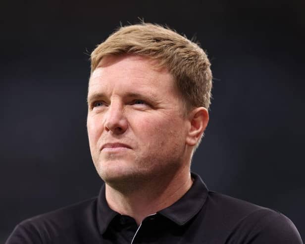 Newcastle United head coach Eddie Howe before the game.