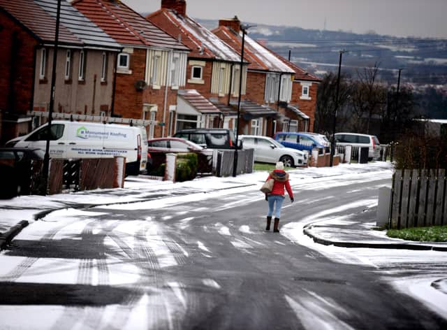 The yellow weather warning for snow and ice has been extended to cover Wednesday morning this week.