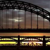 NEWCASTLE UPON TYNE, ENGLAND - FEBRUARY 03:  A general view of the Bridges over the River Tyne on February 3, 2012 in Newcastle upon Tyne, England.  (Photo by Stu Forster/Getty Images)